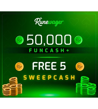 Runewager 50000 Fun Cash + FREE 5 Sweep Cash Key GLOBAL